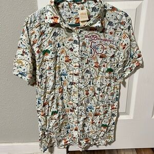 Walt Disney World 50th Anniversary Button Down T-Shirt